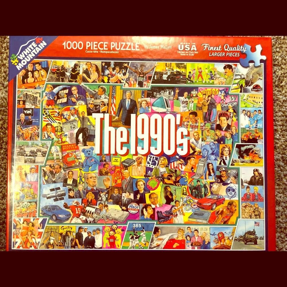 The 1990s 1000 piece puzzle